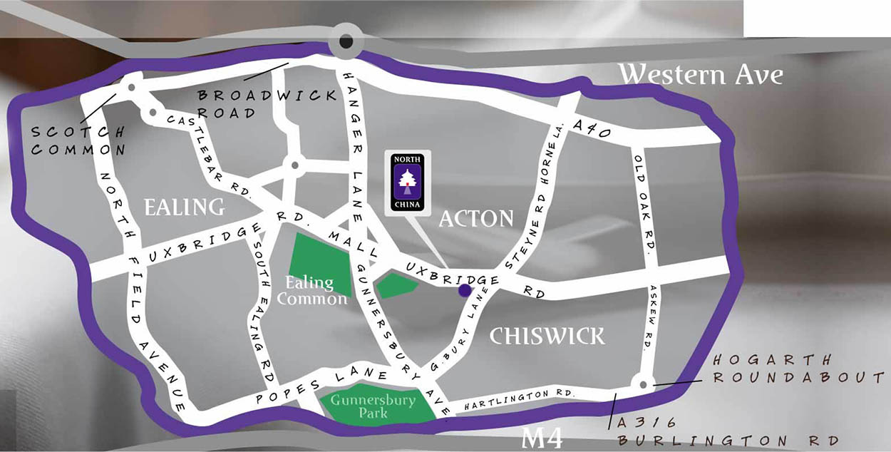 large north china delivery area map