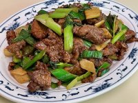 Sliced Beef with Spring Onion